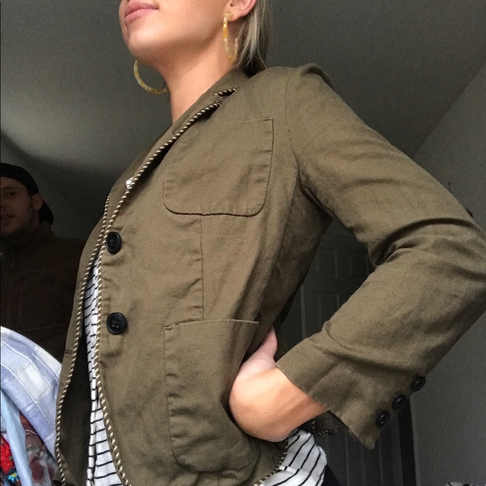 Cartonnier olive blazer vintage